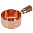 thumbnail image 1 of ROSE GOLD STAINLESS STEEL SAUCE PAN WITH WOODEN HANDLE MULTIFUNCTIONAL KITCHEN WARE, 1 of 7