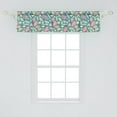 thumbnail image 2 of Botanical Window Valance, Pastel Tone Repetition with Various Leaves, Curtain Valance for Kitchen Bedroom Decor with Rod Pocket, 54" X 12", Multicolor, by Ambesonne, 2 of 2