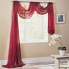 Home Trends Marjorie Voile Scarf, Burgundy