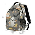 thumbnail image 2 of FORMRS Unisex Backpack Elementary School Travel Bookbag with Reflective Stripes, Cute Ghosts, 2 of 7