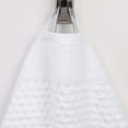 thumbnail image 6 of Superior Playa Zero Twist Cotton Solid Waffle Textured 8 Piece Towel Set, White, 6 of 7