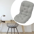 thumbnail image 6 of SunniMix High Back Chair Cushion Chair Mat Replacement Recliner Cushion with Backrest Light Gray, 6 of 8