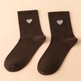 thumbnail image 1 of Lindbes Heart Print Crew Socks, 1 of 3