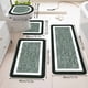 thumbnail image 4 of Juego de 4 alfombras de baño | Alfombrillas de baño antideslizantes de microfibra suave con tapa de inodoro en forma de U | Alfombras absorbentes de terciopelo polar, lavables para baño, sala de, 4 of 7