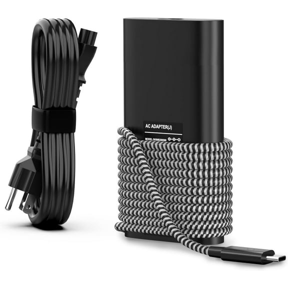 100W USB C Laptop Charger Compatible with Dell Latitude 5420 5520 7420 5400 7300 7275 7280 7200 2-in-1 7285 2-in-1 3120 9410 9420; Compatible with XPS 9250 9300 9550 9560 Power Supply Adapter