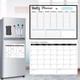 thumbnail image 1 of Calendario de planificación mensual semanal de borrado en seco magnético para refrigerador | Pizarra blanca de cocina reutilizable blanca | 16,5 x 12 pulgadas | Montaje en pared con borrador y, 1 of 7