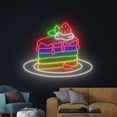 thumbnail image 4 of Handmadetneonsign Rainbow Cake LED Sign, Strawberry Cake Neon Sign, Cream Cake Bakery Neon Light, 4 of 5