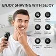 thumbnail image 3 of Maquinilla de afeitar eléctrica para hombre para la cara de los hombres,Gris, 3 of 10