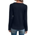 thumbnail image 3 of Besolor Women's Long Sleeve Shirts Casual Lightweight Crewneck Basic Knit Tops Fall Fashion Clothes, 3 of 8