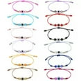 thumbnail image 2 of K-KED 2Pcs Resin Demon's Eye Crystal Boy Girl Lucky Hand Rope Adjusted Weave Bracelets-9-2PCS, 2 of 9