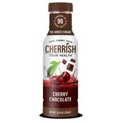 CHERRISH Cherry Juice and Chocolate  - 12oz - 12 Pack Case - Anti-inflammatory Sports Drink all natural sugar