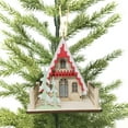 thumbnail image 4 of Glad Tiding Red Wood House Style  Ornament, 4 of 5