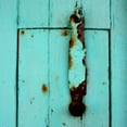 thumbnail image 2 of Bell, Lillian 12x12 White Modern Wood Framed Museum Art Print Titled - Rustic Turquoise Details I, 2 of 4
