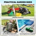 thumbnail image 4 of Outsunny 4 x 5FT Lean to Outdoor Storage Shed Plastic Garden Tool Storage, 4 of 10