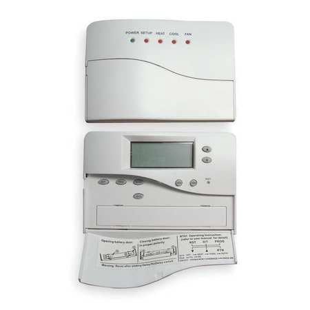 DAYTON Wireless Thermostat,5-1-1 Programmable