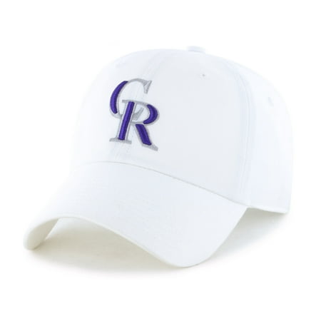 MLB Colorado Rockies Clean Up White Adjustable Hat