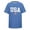 v#5Blue41, variant on Men'S Tee Classic U.S.A. Letter & American Flag Print Casual Short Sleeve Crew Neck Breathable For 4th Of July Picnic In The Park Soft Tops,Red,S