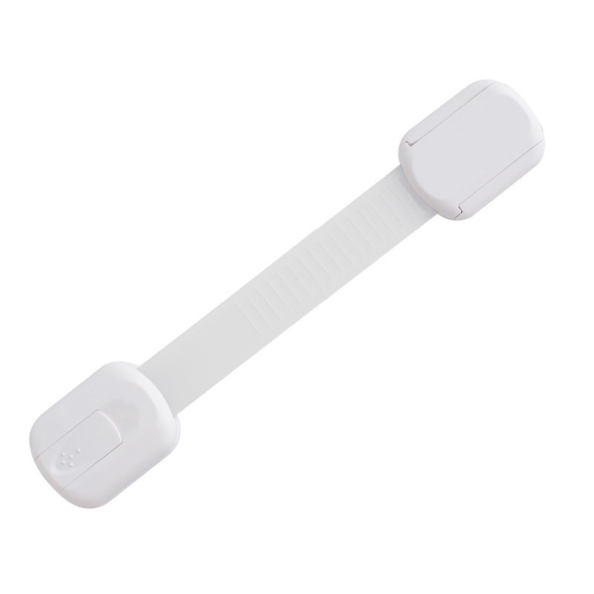XIBUFE Child Safety Strap Locks (4 Pack) for Fridge, Cabinets, Drawers, Dishwasher, Toilet, Adhesive No Drilling Baby Proofing Home Safety Protection Easy Install Accessory