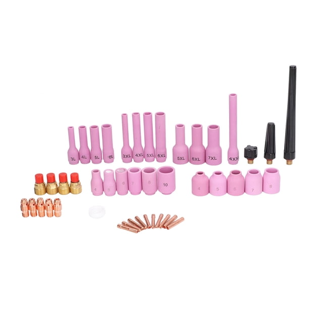 46Pcs TIG Soudure Accessoire Joint de Tasse Collet Lentille Outil Ensemble Kit pour SR WP 9/20/25