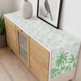 thumbnail image 4 of Palm Trees Table Runner - 60 Inch Long, Kitchen Dining Table Runner Dresser Scarves, Green Tropical Plants Summer Forest Scenery Farmhouse Decor for Coffee Tables Wedding Party Banquet, 4 of 8