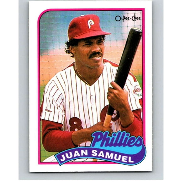 1989 O-Pee-Chee Baseball 372 Juan Samuel Philadelphia Phillies V96189