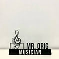 thumbnail image 3 of Handmadetneonsign Musician Metal Nameplate, Music Note Desk Nameplate, Musician Desk Name Plate Decor, 3 of 5