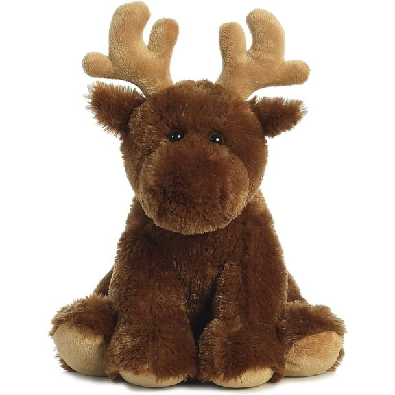 Aurora - Large Brown - 14" Moose - Cuddly Stuffed Animal