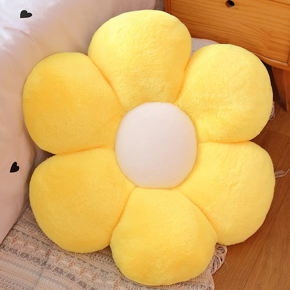 Yellow plush pillows hotsell
