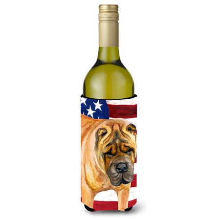 

Shar Pei Patriotic Wine Bottle Beverge Insulator Hugger