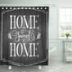 thumbnail image 1 of ABPHQTO Cortina de ducha de poliéster manuscrita vintage con letras a mano de tiza blanca Sweet Home 152x180 cm ABPHQTO PKNMT60x72Shower-3158, 1 of 2