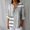 Gray-I, variant on Daiosportswear Women's 3/4 Sleeved Button V-Neck Shirt Fashionable and Loose Spring and Summer Top Gray-I XL(XL)
