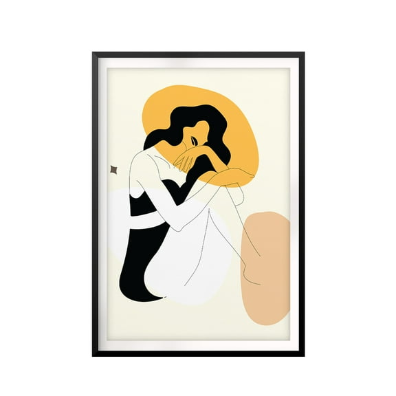 Silhouette Sun Halo 5 x 7 UNFRAMED Print Silhouette Wall Art