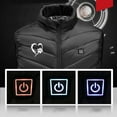 thumbnail image 5 of Winter Outdoor Fast Warm Up Heated Vest Usb Smart Warm Layer Cotton Padded Sleeveless Zip Up Jacket Regular Fit Heated Womens Vest, 5 of 7