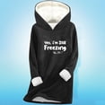 thumbnail image 4 of Aimik Women's Plus Size Fleece Hoodie with Graphic Sweatshirt Sherpa Lined Comfy Winter Warm Pullover Hooded Top, 4 of 5