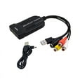 thumbnail image 1 of USB Video Capture Card /HD/Hi8/DVD to Digital Converter HD/S-Video to USB2.0 Audio Video Record Capture Device,1 x USB 2.0 Video capture card 1 Cable,Black, 1 of 8