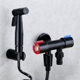 thumbnail image 1 of Bidé mantenido, kit de rociador de acero inoxidable, acero inoxidable cepillado, rociador de palanquilla presurizado, kit de pistola rociadora, complemento para lona, 1 of 4