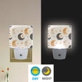thumbnail image 5 of Cute Crescent Moon and Sun Night Light 2 Pack LED Nightlight Plug into Wall Dusk to Dawn Sensor Soft White, 5 of 7