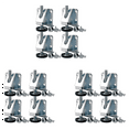 thumbnail image 1 of 12X Pieds de Nivellement, Niveleurs de Meubles Robustes, Niveleur de Pied de Table Réglable avec Écrous de Verrouillage, 1 of 6