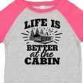 thumbnail image 4 of Inktastic Life is Better at the Cabin with Trees and Moon Boys or Girls Toddler T-Shirt, 4 of 5