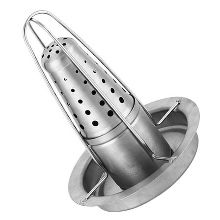 Minkissy vertical chicken roaster rack Chicken Roaster Stand Stainless Steel Outdoor Cooking 1Set