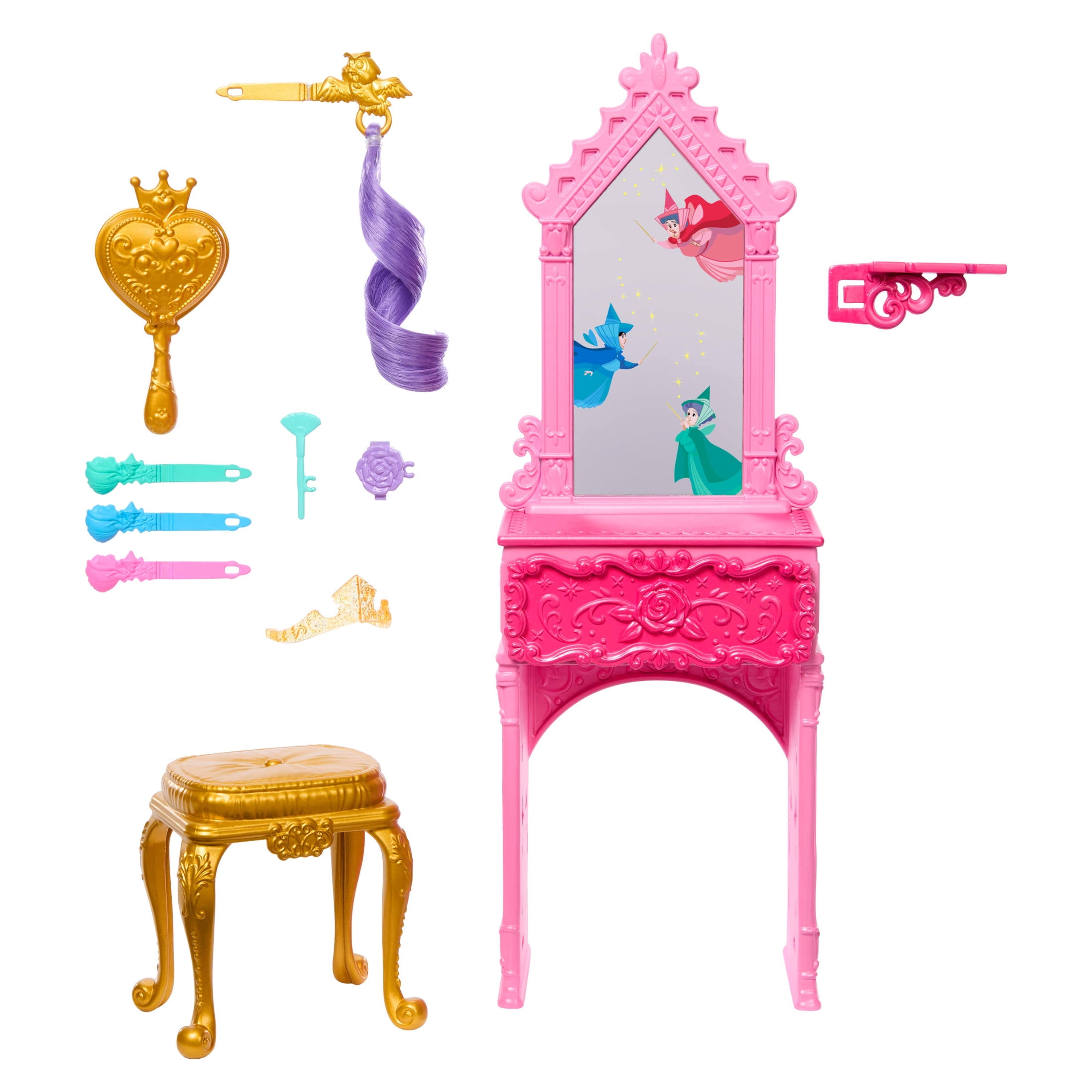 Disney Princess Enchanted Stories Aurora Styling Set Vanity & 9 Accessories [Walmart Exclusive]