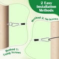 thumbnail image 6 of 40 FT Clothes Line Outdoors, 3/16" Retractable Wire Clothes Ropes PVC Coating Laundry Clothesline with Retractor for Outdoors Camping, 6 of 7