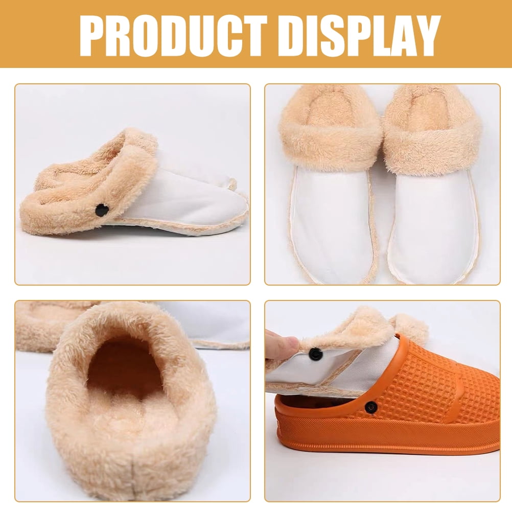 crocs with fuzzy inserts