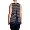 thumbnail image 2 of 14th & Union Split Back Double Layer Shell, Large - Navy Multi, 2 of 2