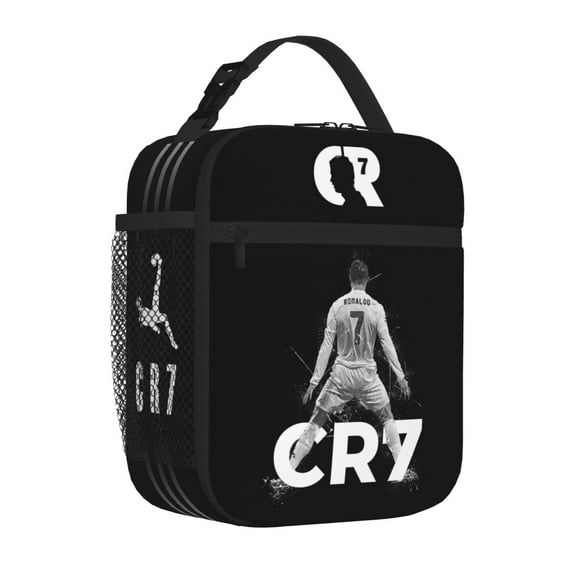 Soccer lunch box, Cute Football Ball Lunch Bag for Soccer Lovers, Reusable Thermal Lunch Box for Women Men Adults Picnic Work