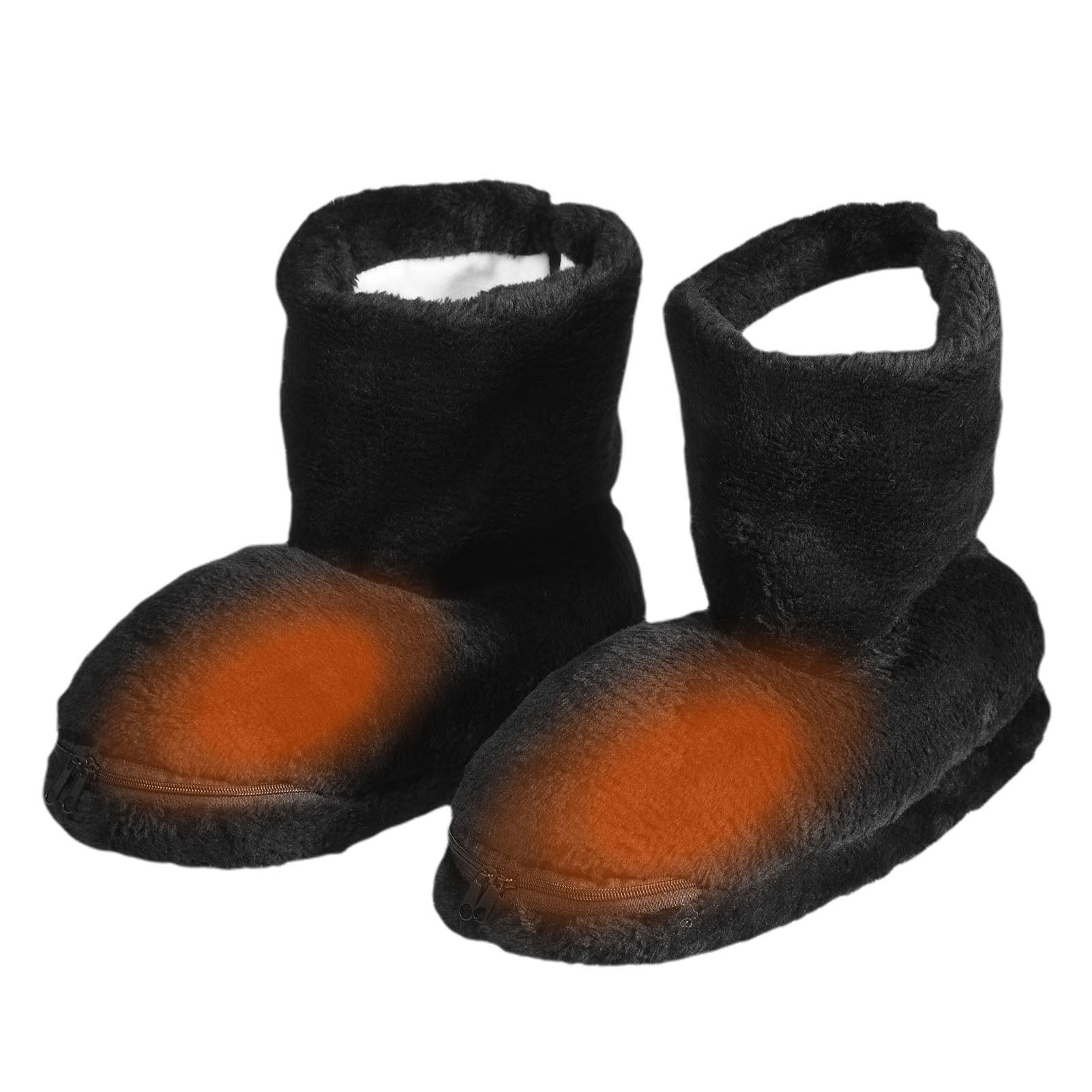 Details about / Electric USB Warmer Foot Shoe Plush Slipper Feet Heat Washable Winter Sock Shoes