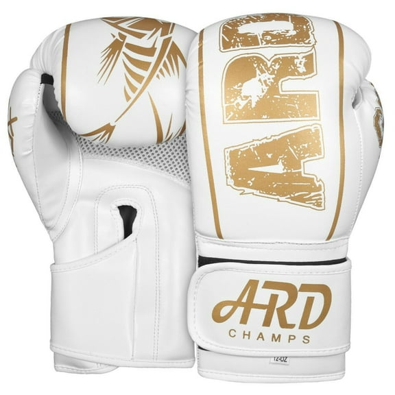 ARD Xlite White Finish Gel Boxing Training MMA Muay Thai & punching Gloves