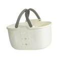 thumbnail image 2 of Cesta de ducha portátil, bolsa de aseo con drenaje, contenedor de almacenamiento para ducha, para gris blanco, 2 of 9