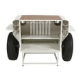 thumbnail image 4 of Jofran Weekender Vintage Military Vehicle Console Table Lounge Home Bar with Wine Rack, 4 of 9