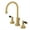 Brushed Brass, variant on Kingston Brass KS3967PKL Duchess Widespread Bathroom Faucet with Brass Pop-Up, Brushed Brass